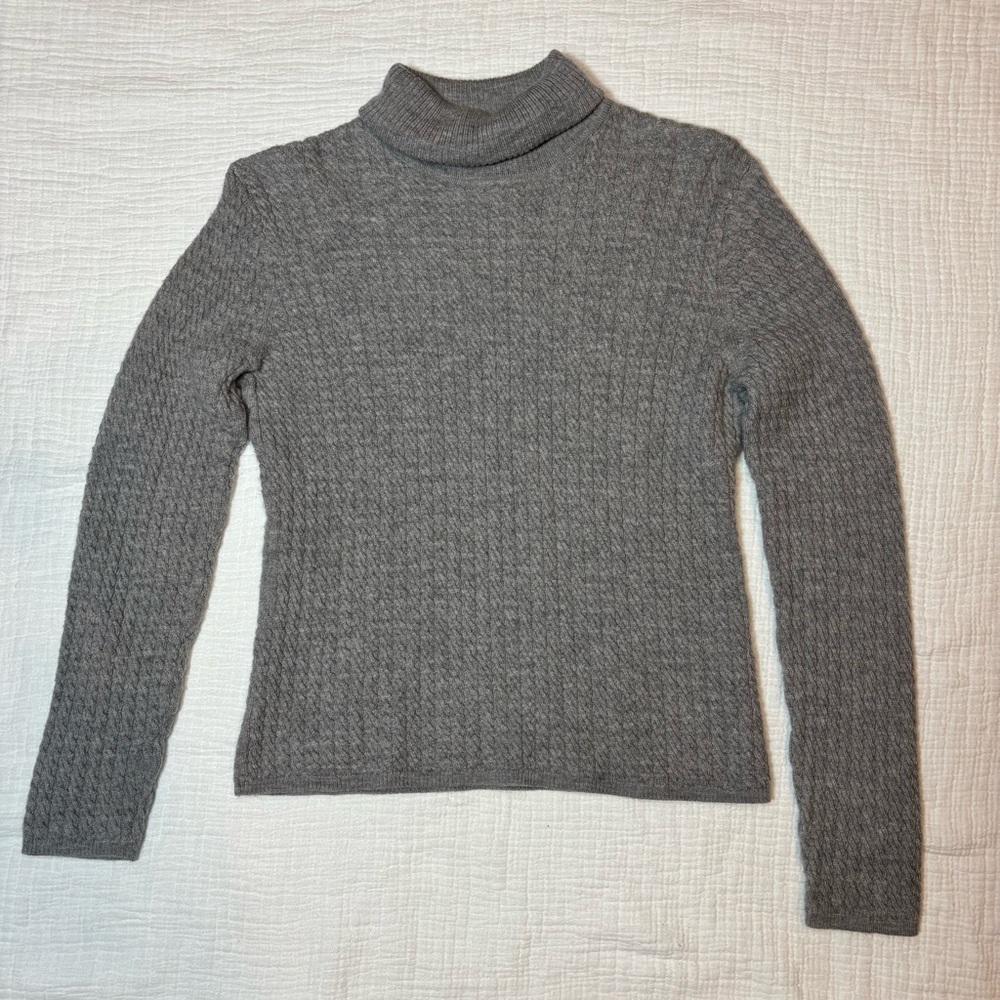 Brooks Brothers Charcoal Cowl Neck Sweater